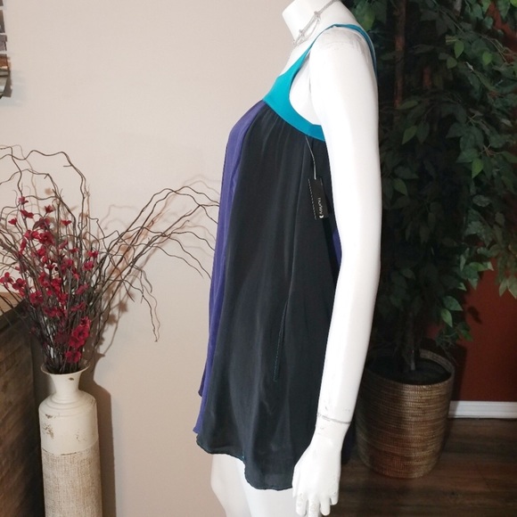 Hurley Color Block Silk Dress with Side Pockets! - Picture 4 of 7